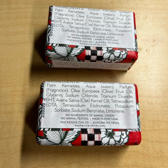 Mackenzie-Childs Winter Bouquet Bar Soap Set of Two - Picture 2 of 2